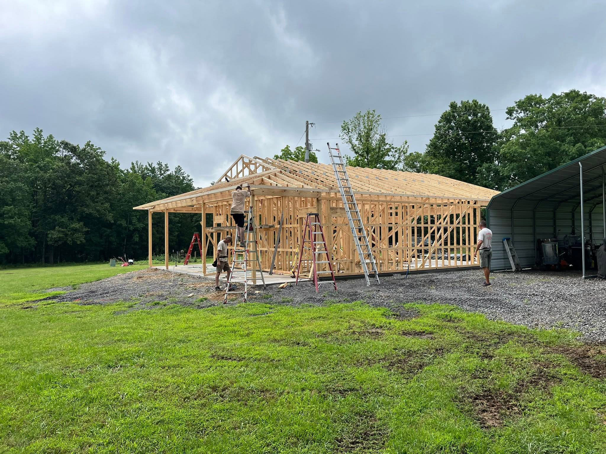 Custom new home by Mayfield Construction, Greers Ferry Lake area AR